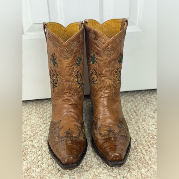 Old Gringo Alligator Leather Men's Cactus Boots Rare Hard To Find Size 13D - Picture 1 of 13